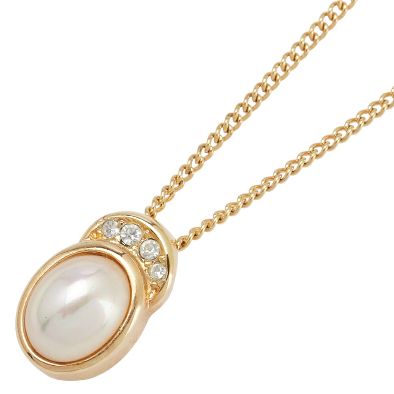 Dior Pearl Rhinestone Necklace