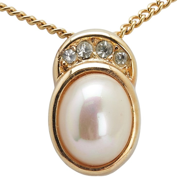 Dior Pearl Rhinestone Necklace