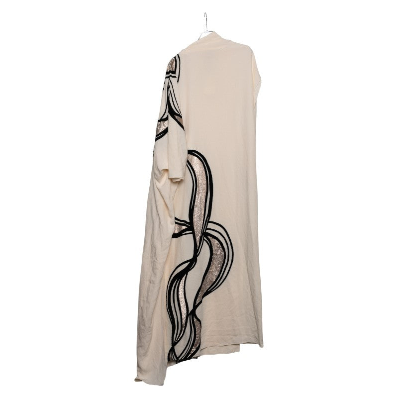 Fendi Embroidery Maxi Dress Silk Dress