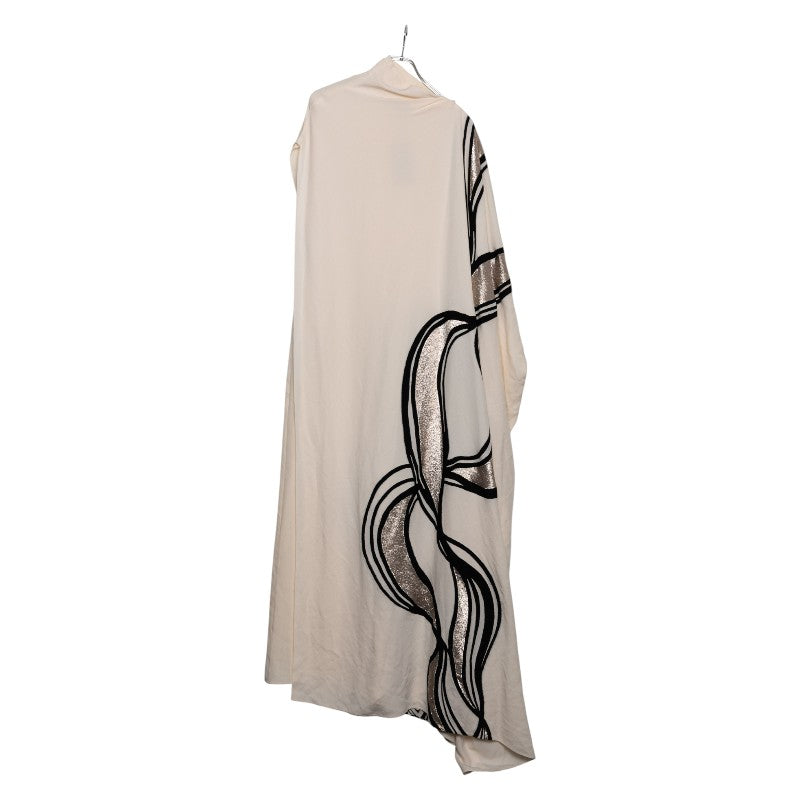 Fendi Embroidery Maxi Dress Silk Dress