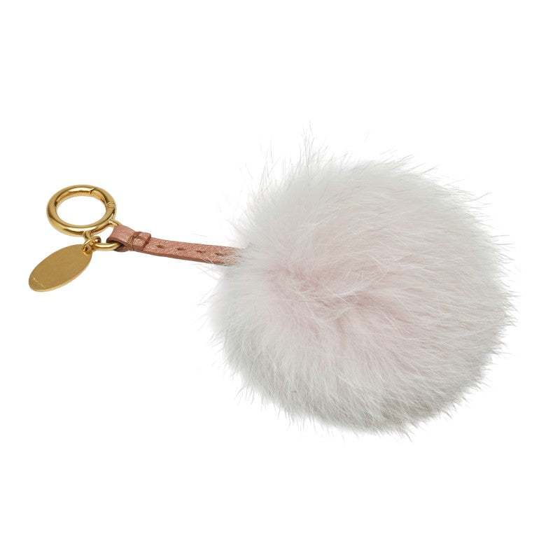 Fendi Pompon Charm Fur Leather Bag Charm