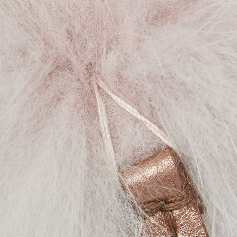 Fendi Pompon Charm Fur Leather Bag Charm