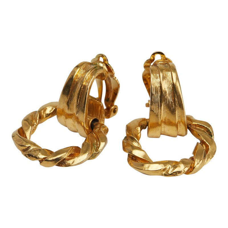 Saint Laurent Round Circle Swing Earrings
