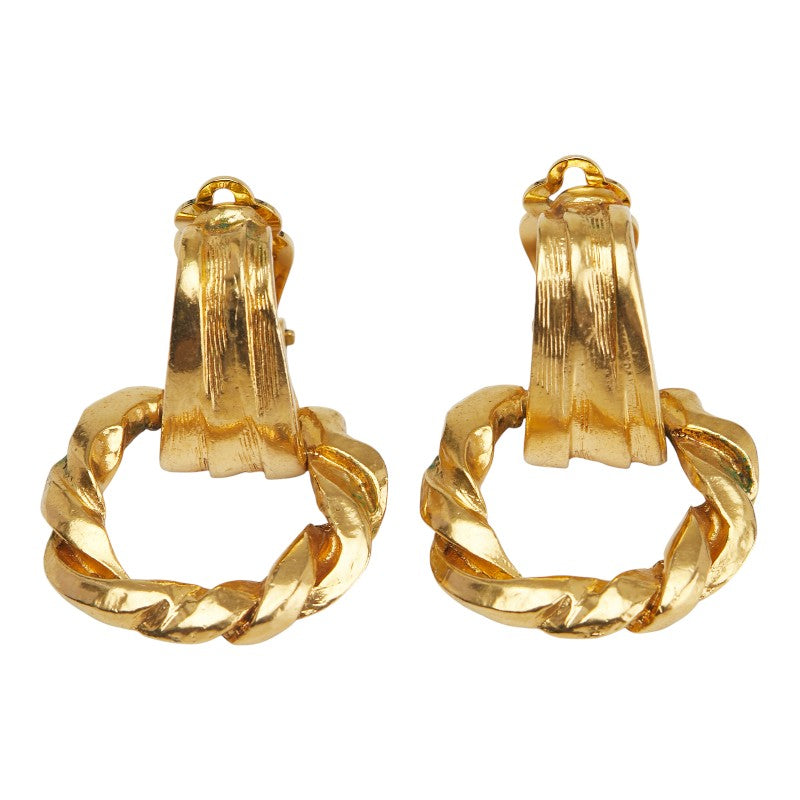 Saint Laurent Round Circle Swing Earrings