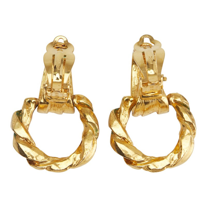 Saint Laurent Round Circle Swing Earrings