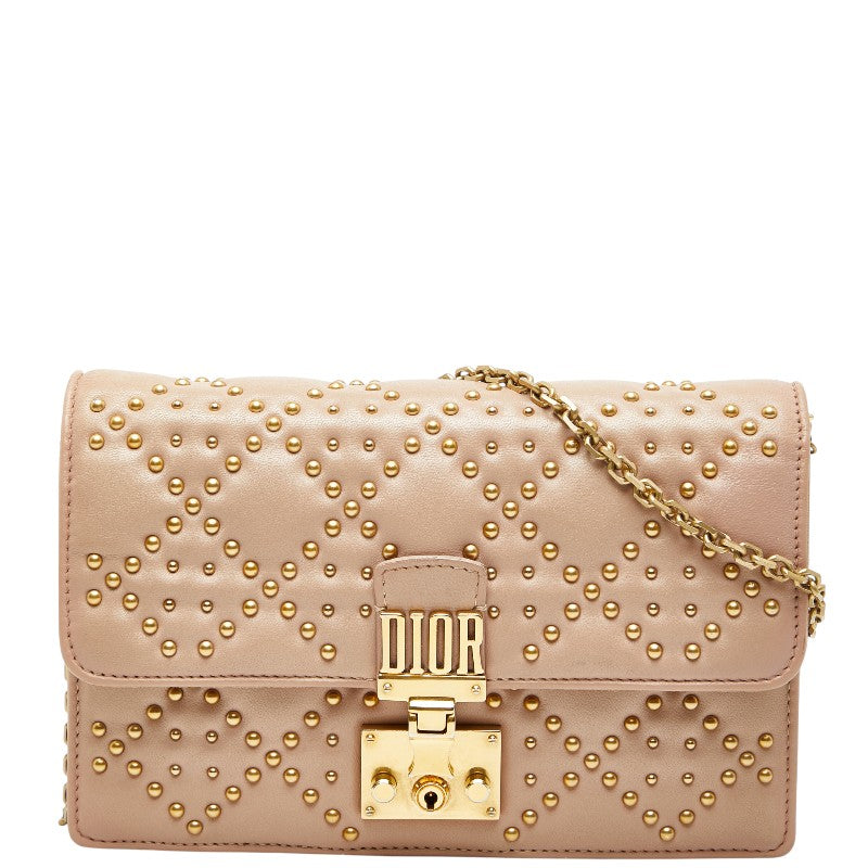 Dior Studs Cannage Leather 2way Shoulder Bag
