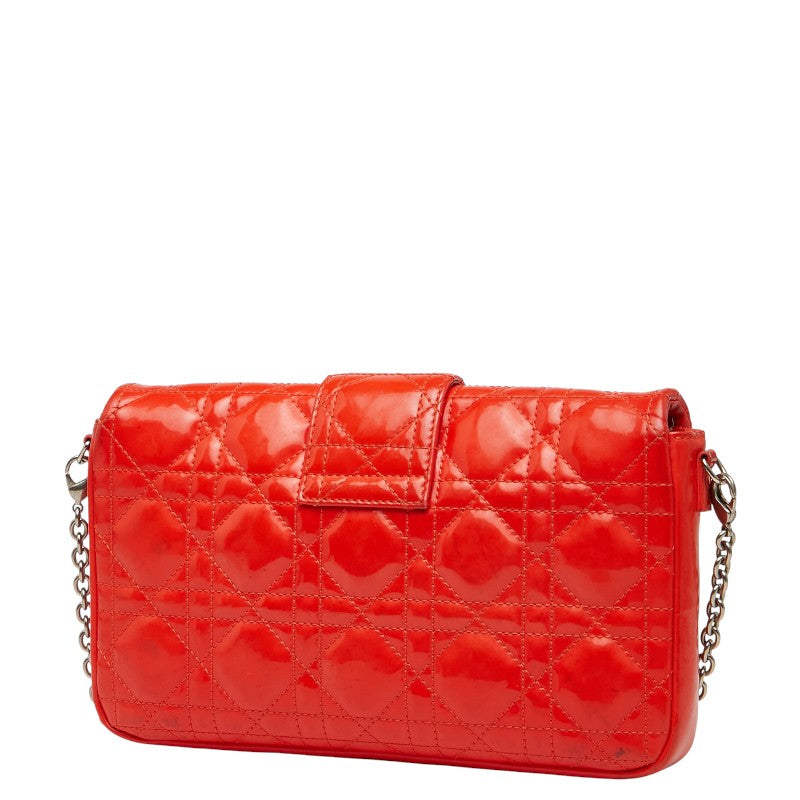 Dior Cannage Patent Leather Shoulder Bag