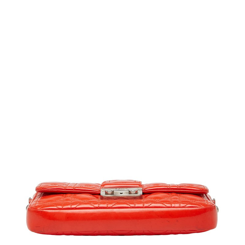 Dior Cannage Patent Leather Shoulder Bag