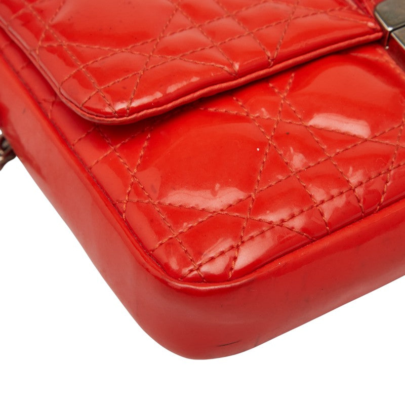 Dior Cannage Patent Leather Shoulder Bag
