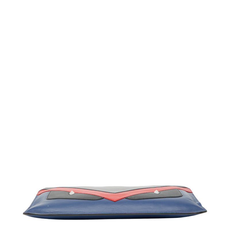 Fendi Bag Bugs Monster Leather Clutch Bag