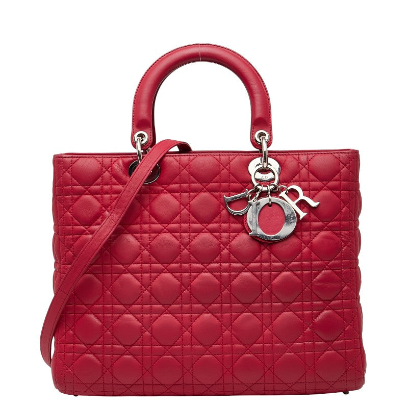 Dior Lady Dior Cannage Leather 2way Bag