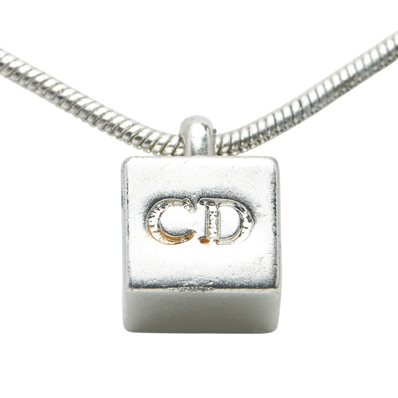 Dior CD Logo Cube Necklace