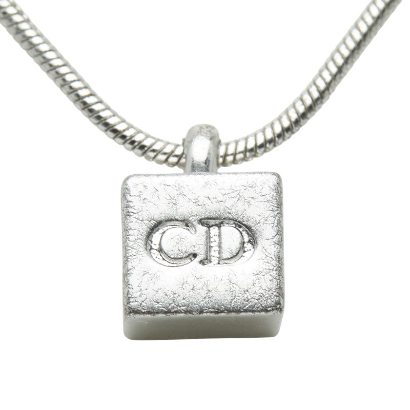 Dior CD Logo Cube Necklace