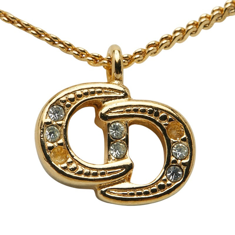 Dior CD Logo Rhinestone Necklace