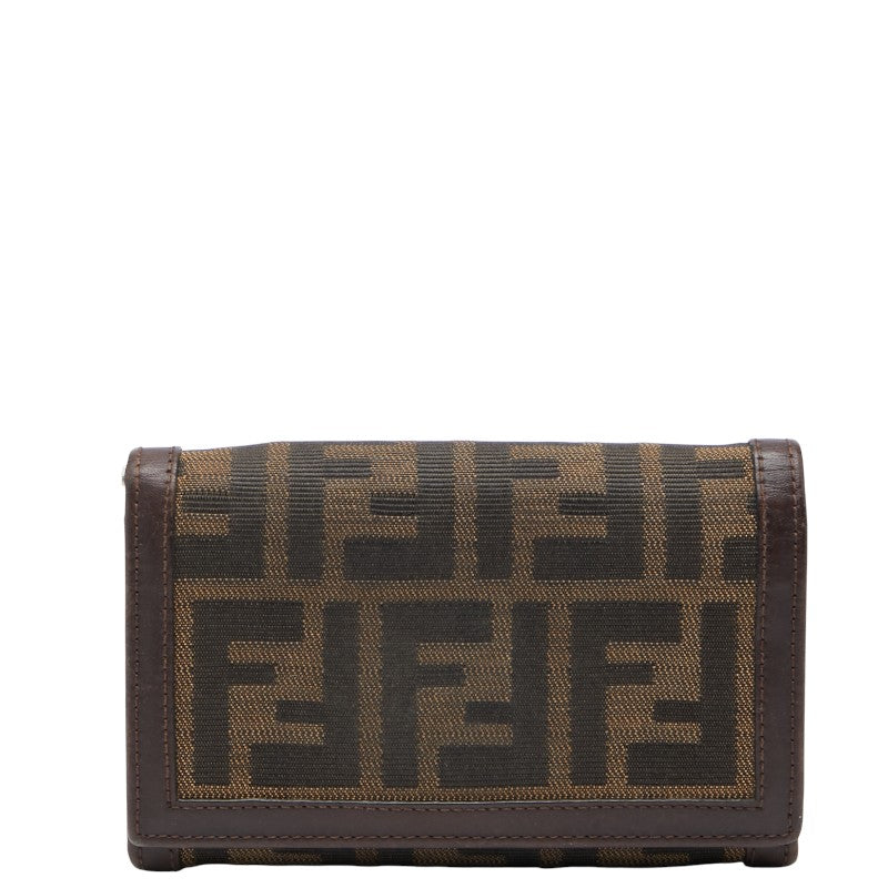 Fendi Zucca Canvas Leather Wallet