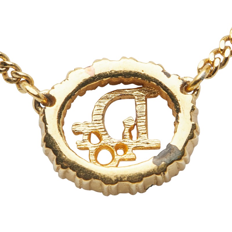 Dior Logo Round Necklace