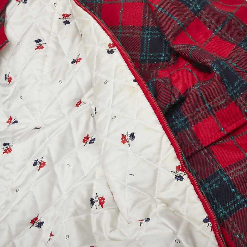 Dior Check Wool Coat