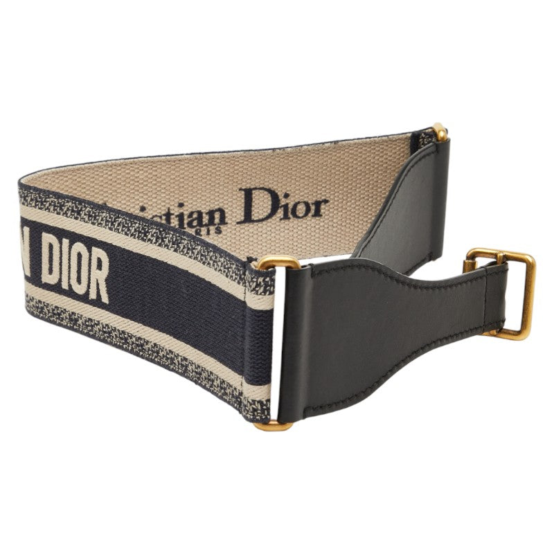 Dior Oblique Canvas Leather Belt