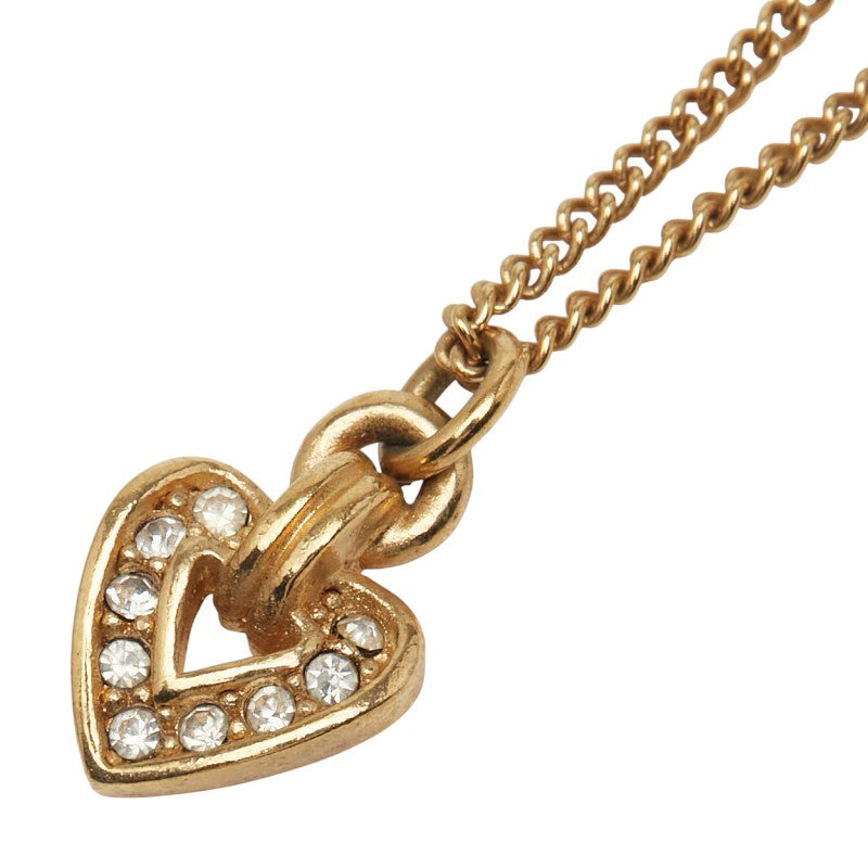 Dior Heart Rhinestone Necklace