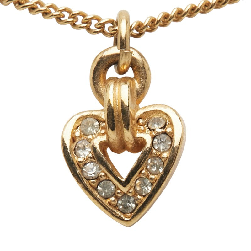 Dior Heart Rhinestone Necklace