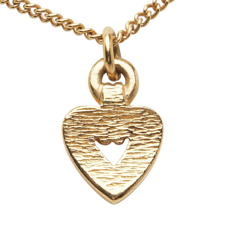 Dior Heart Rhinestone Necklace