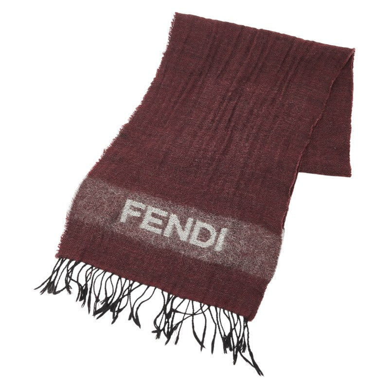 Fendi Logo Wool Scarf