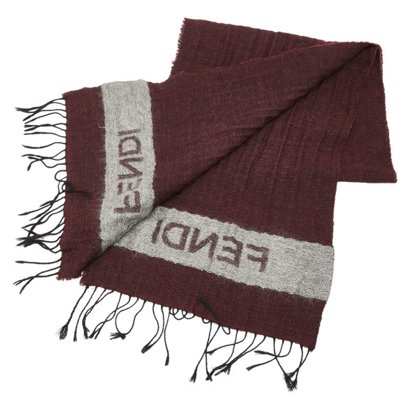 Fendi Logo Wool Scarf
