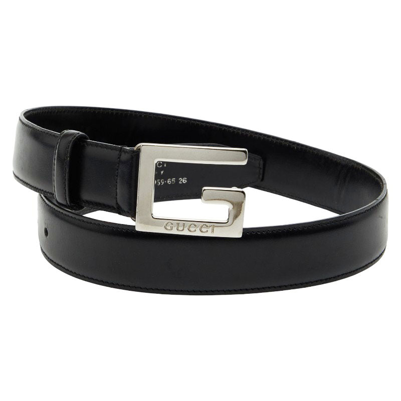 Gucci G Buckle Leather Belt