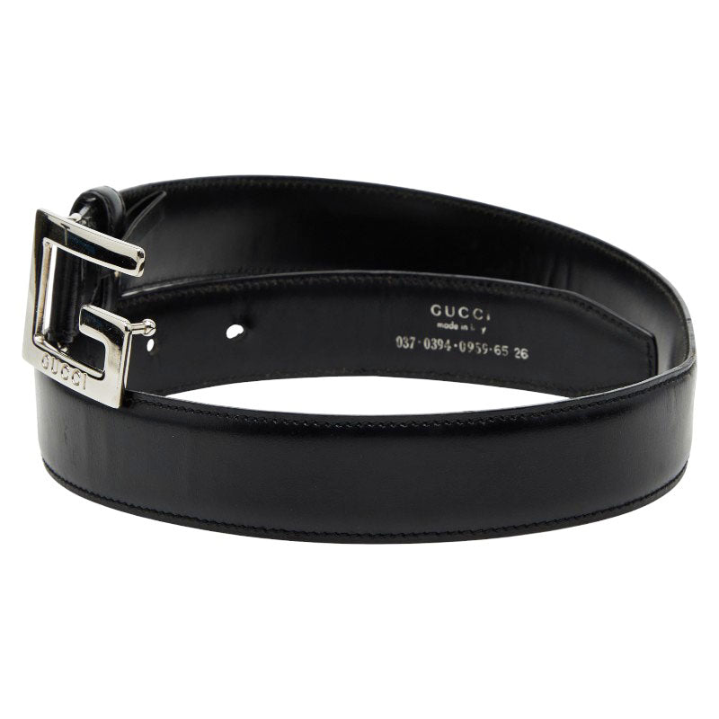 Gucci G Buckle Leather Belt