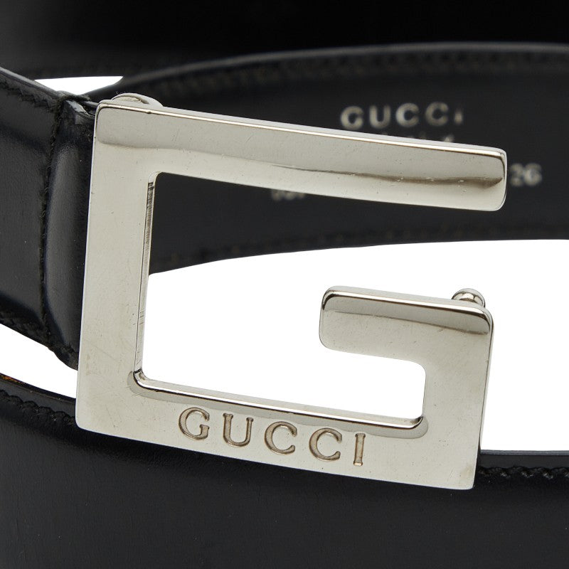 Gucci G Buckle Leather Belt