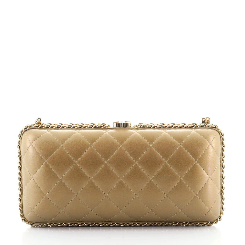 Chain Around Clutch Quilted Lambskin Small