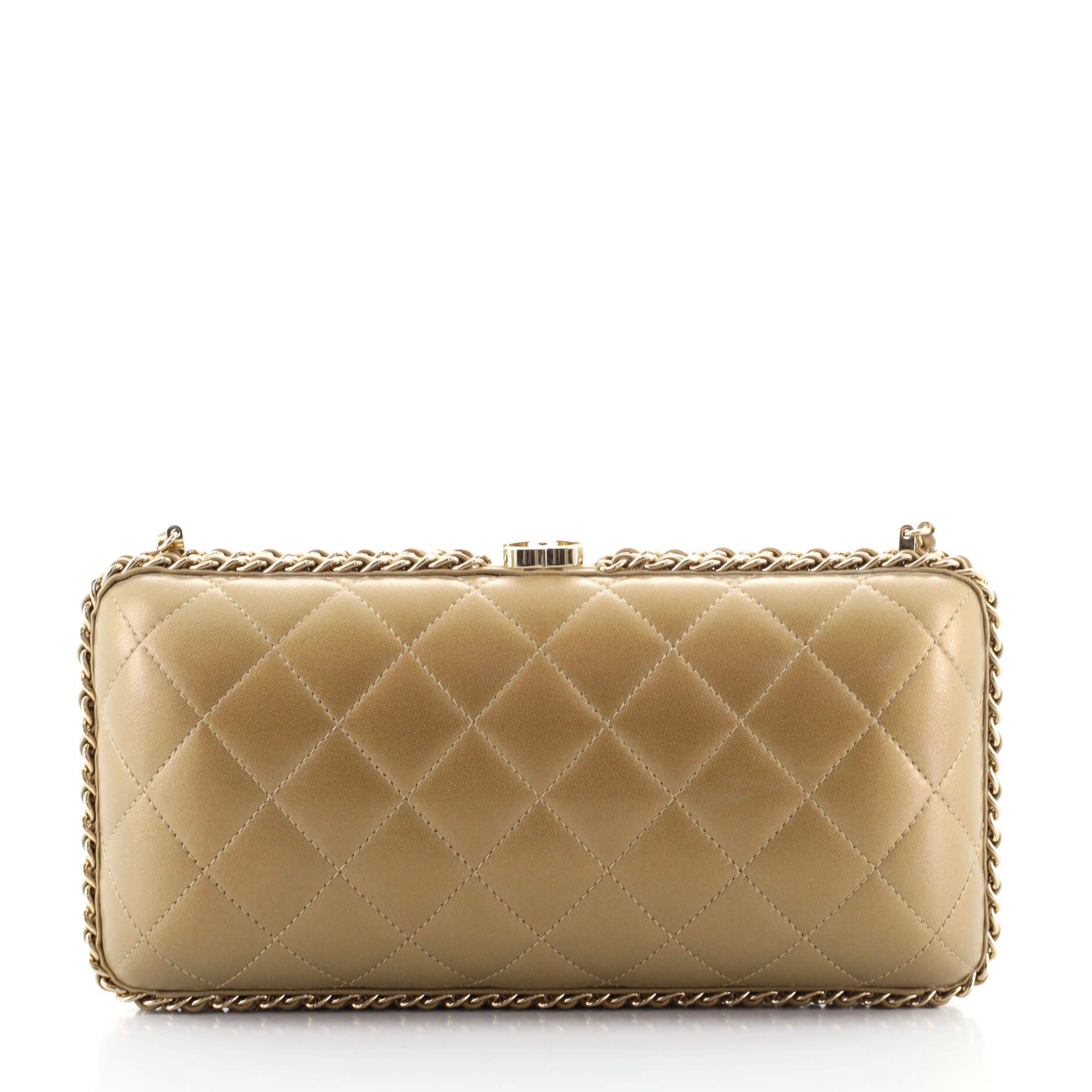 Chain Around Clutch Quilted Lambskin Small