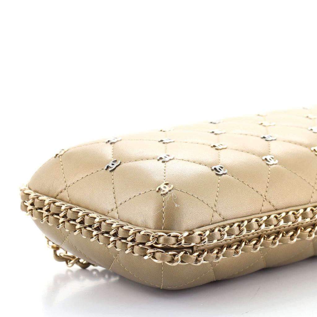 Chain Around Clutch Quilted Lambskin Small