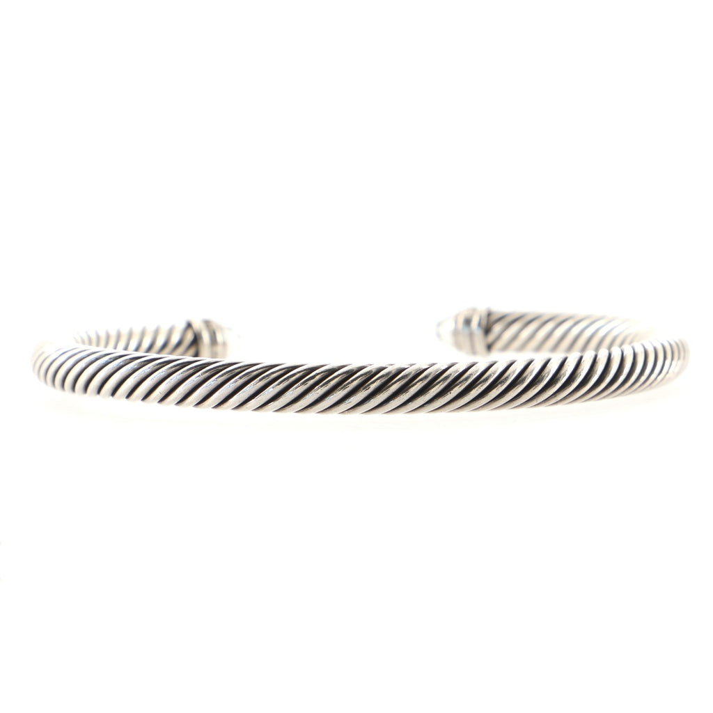 Cable Classic Bracelet Sterling Silver with Prasiolite and Diamonds 5mm