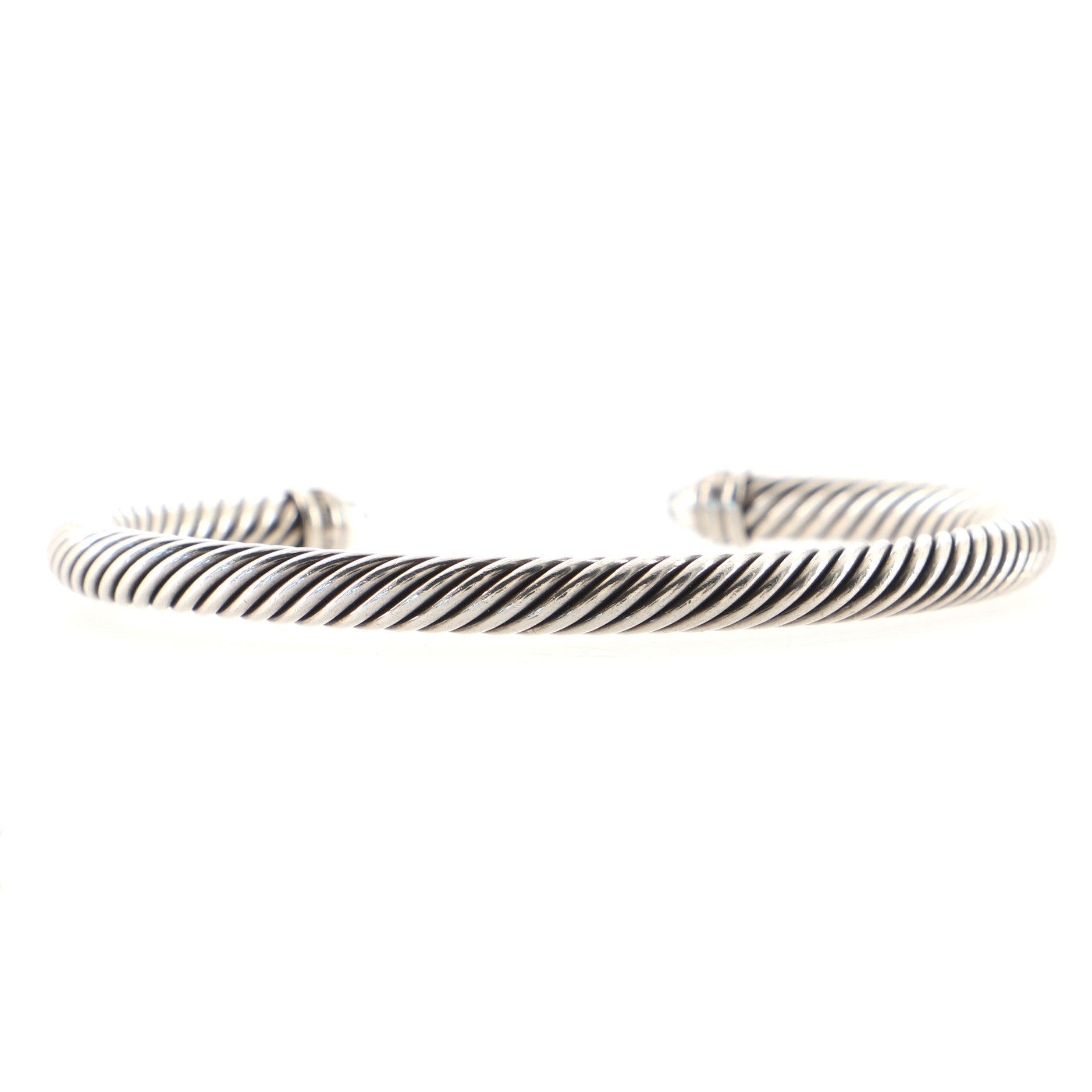 Cable Classic Bracelet Sterling Silver with Prasiolite and Diamonds 5mm