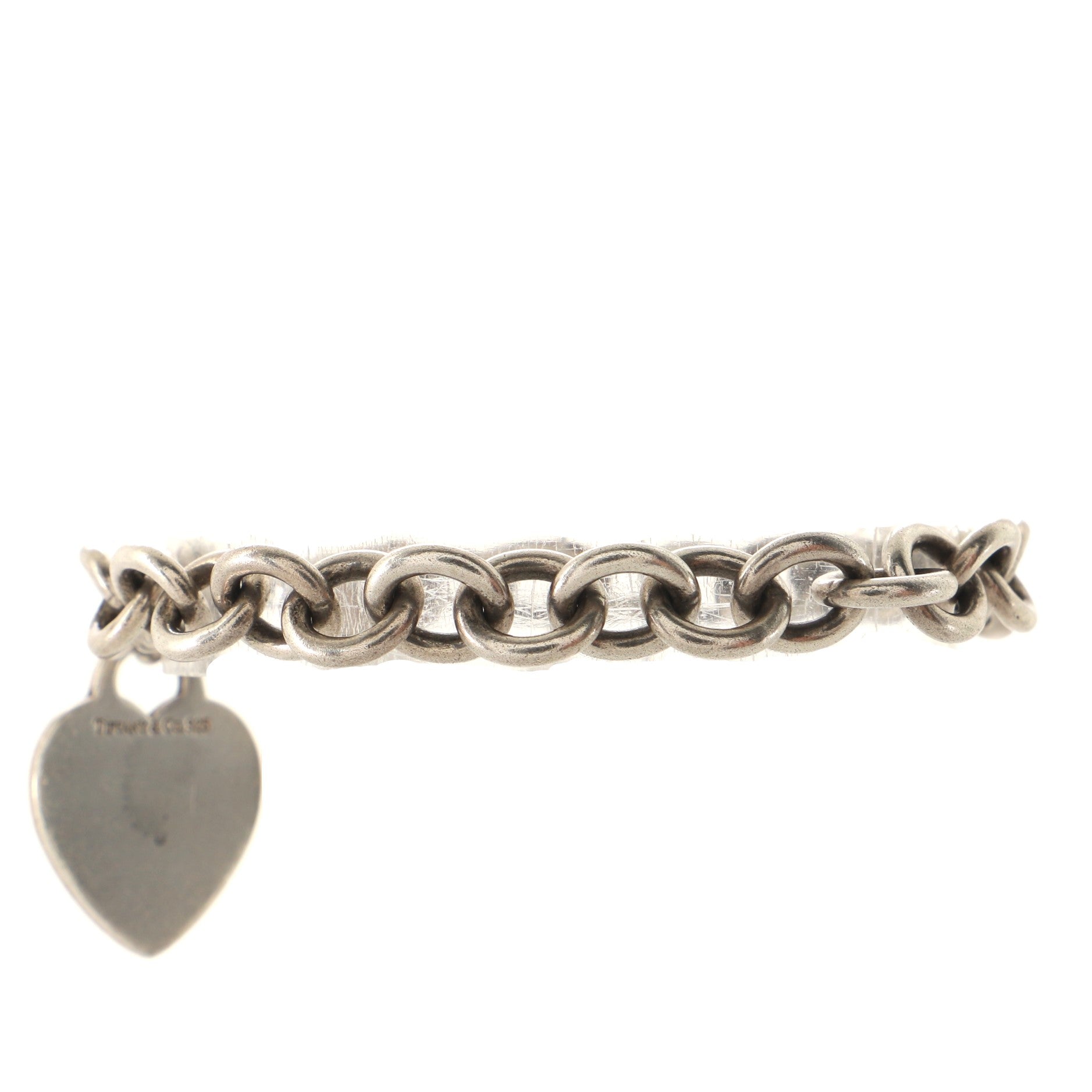 Heart Tag Bracelet Sterling Silver