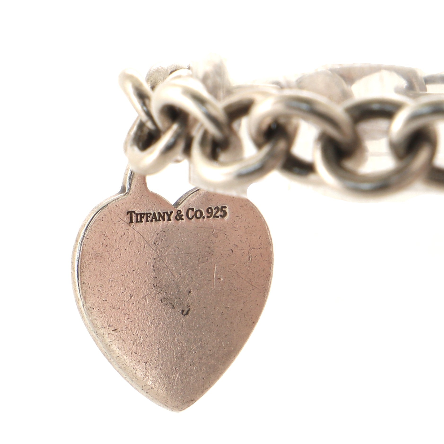 Heart Tag Bracelet Sterling Silver