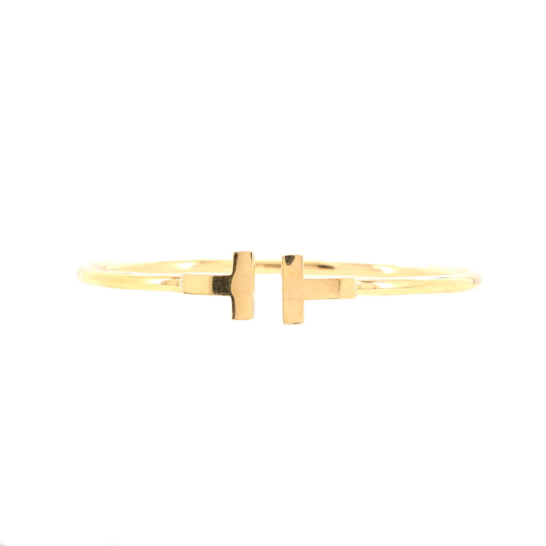T Wire Bracelet 18K Rose Gold Narrow
