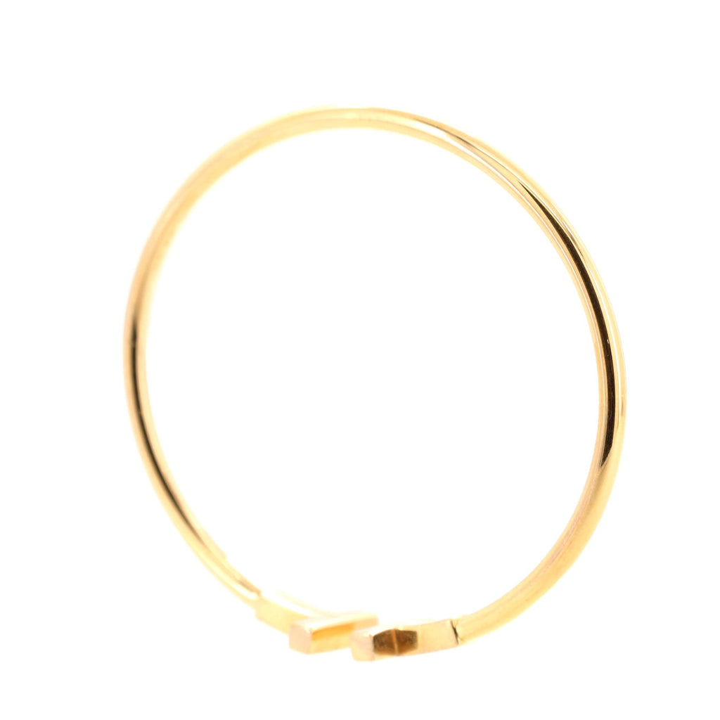 T Wire Bracelet 18K Rose Gold Narrow
