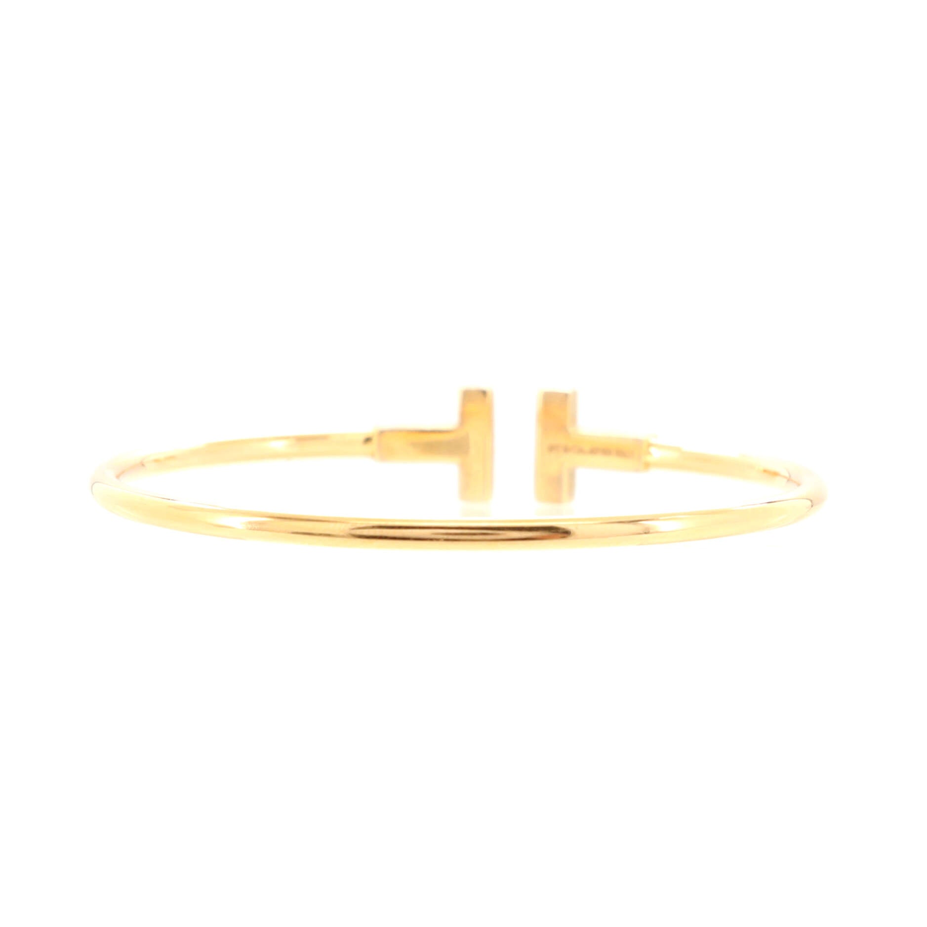 T Wire Bracelet 18K Rose Gold Narrow