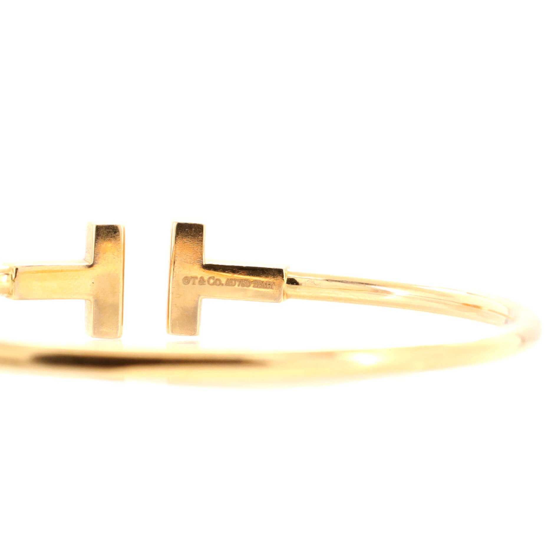 T Wire Bracelet 18K Rose Gold Narrow