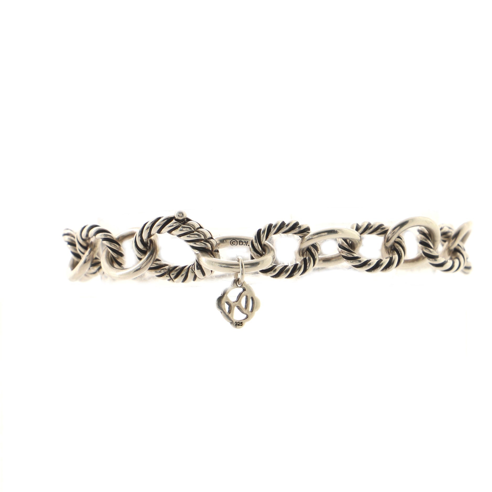 Oval Link Bracelet Sterling Silver Medium