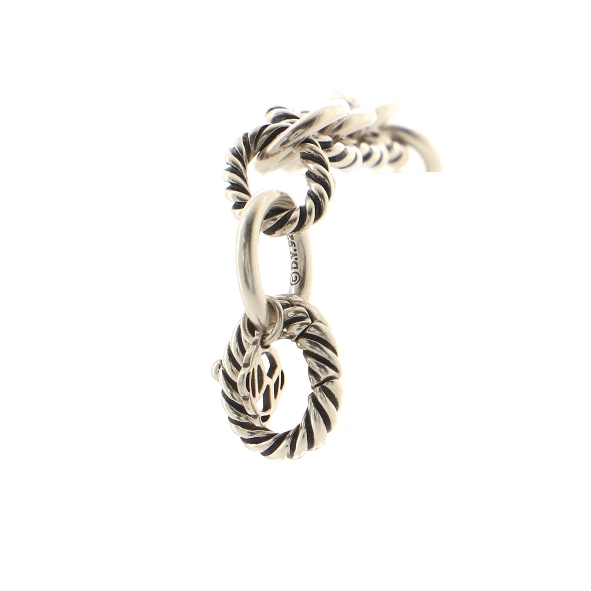Oval Link Bracelet Sterling Silver Medium