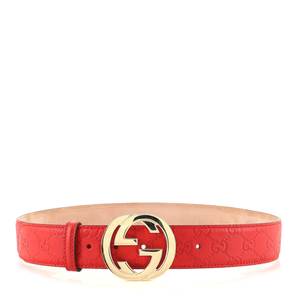 Interlocking G Belt Guccissima Leather Wide 85