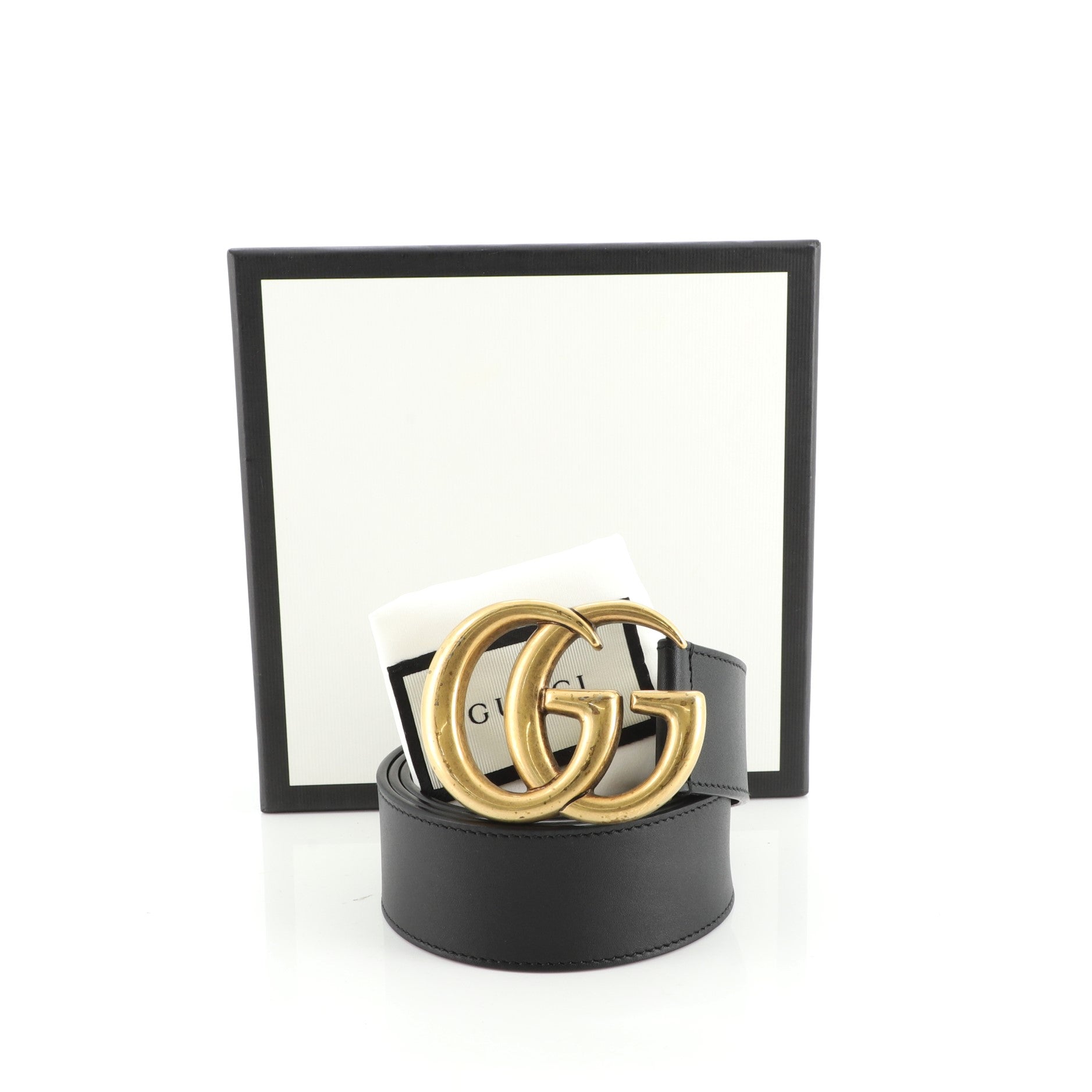 GG Marmont Belt Leather Medium 80