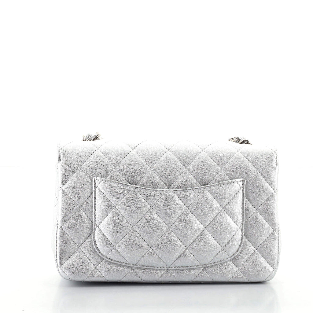 Classic Single Flap Bag Quilted Metallic Lambskin Mini