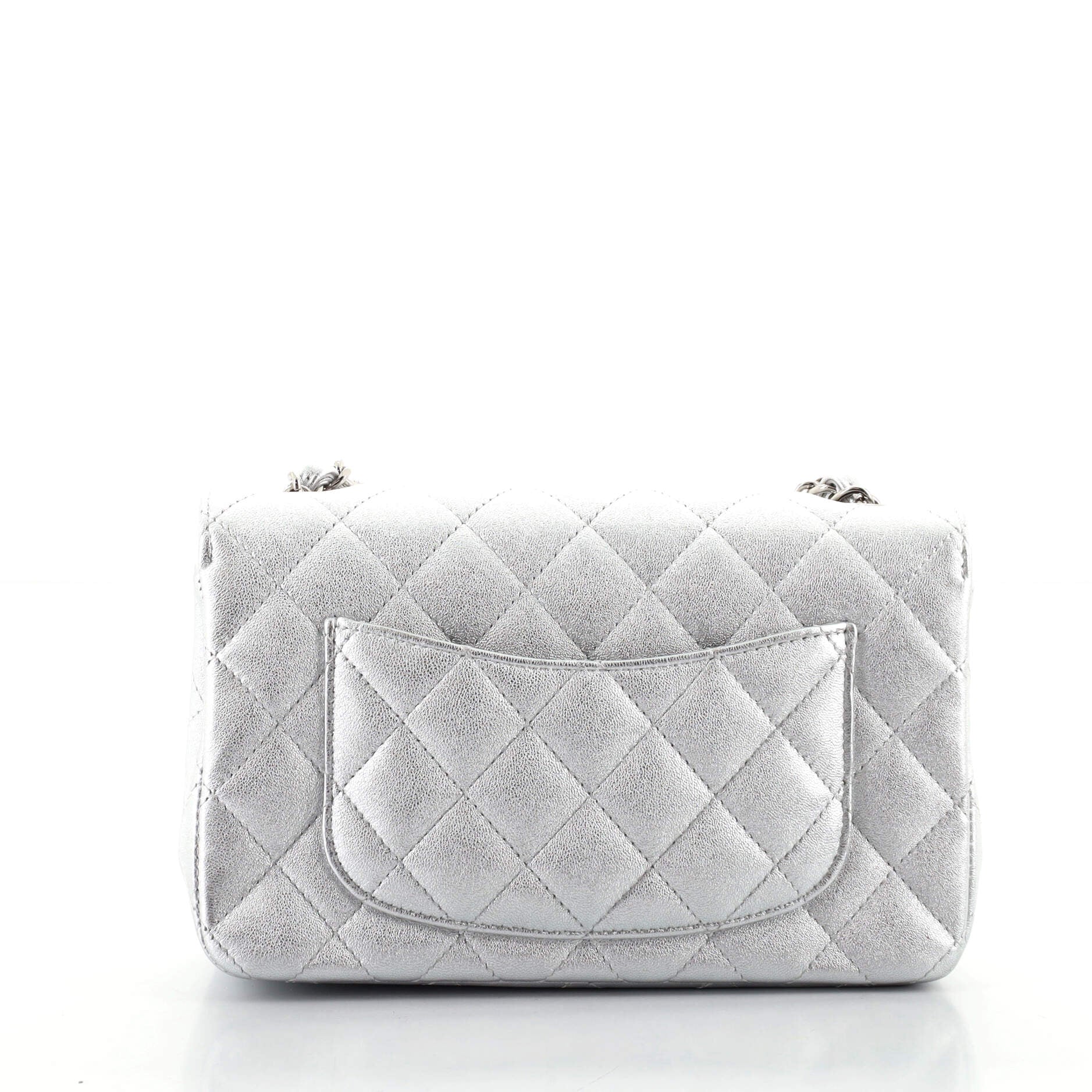 Classic Single Flap Bag Quilted Metallic Lambskin Mini