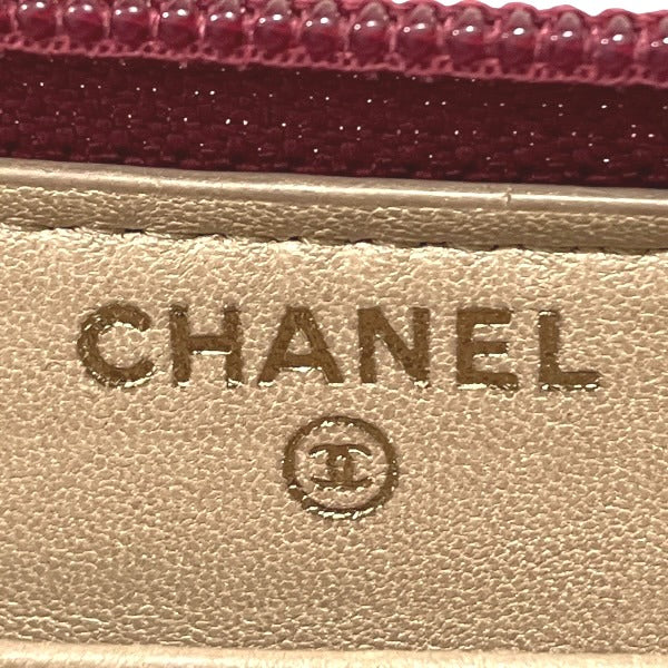 Chanel Camellia Lambskin Long Wallet