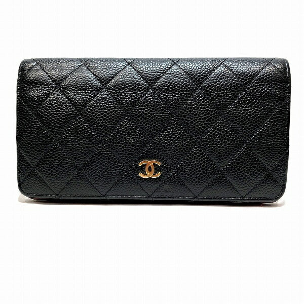 Chanel Matelasse Caviar Skin Long Wallet