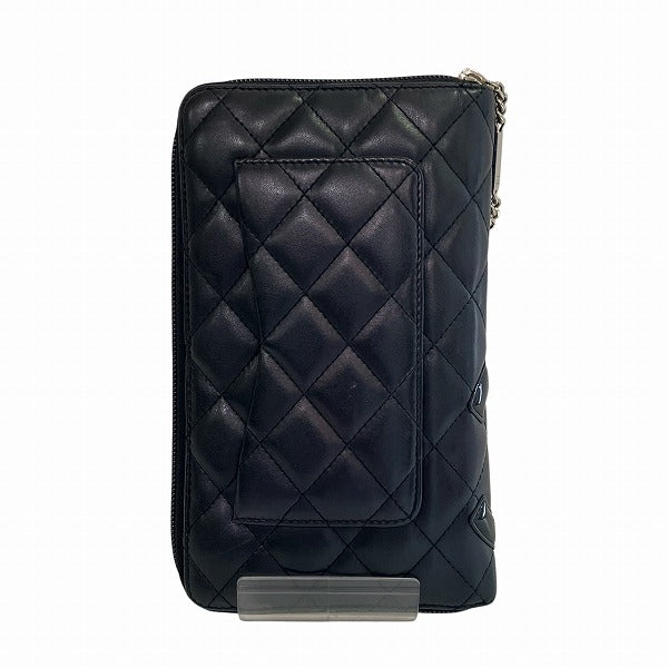 Chanel Cambon Organizer Lambskin Long Wallet